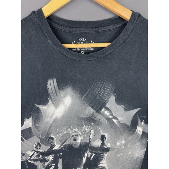 Vintage Y2K U2 Band Tee 360 Degrees Tour Concert Promo Rare Black XL Shirt Art - Picture 3 of 10